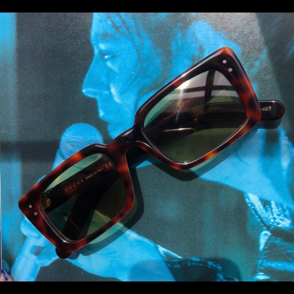 Retro tortoise rocker Gucci sunglasses